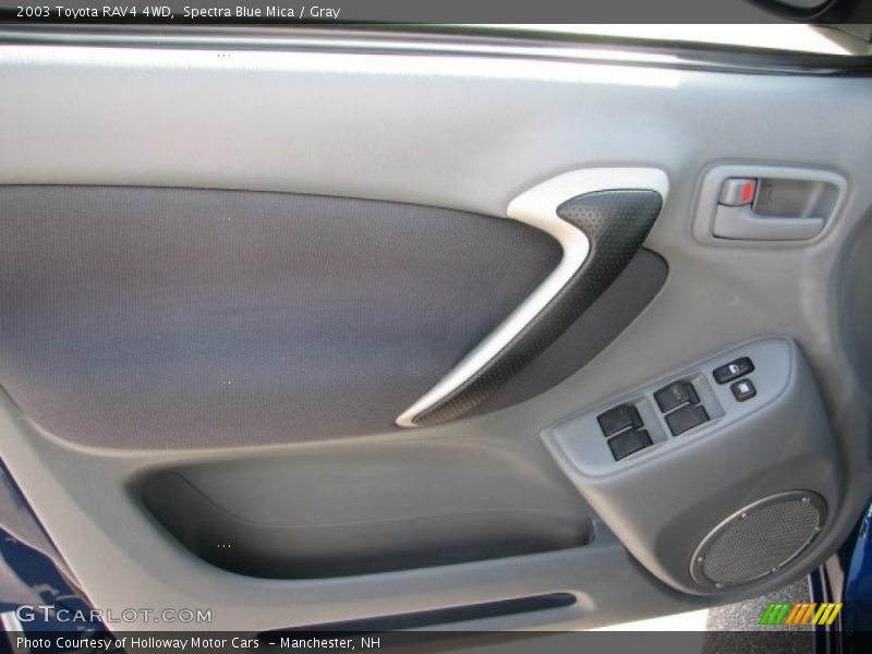 Spectra Blue Mica / Gray 2003 Toyota RAV4 4WD
