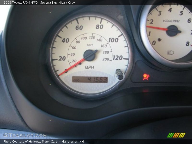 Spectra Blue Mica / Gray 2003 Toyota RAV4 4WD
