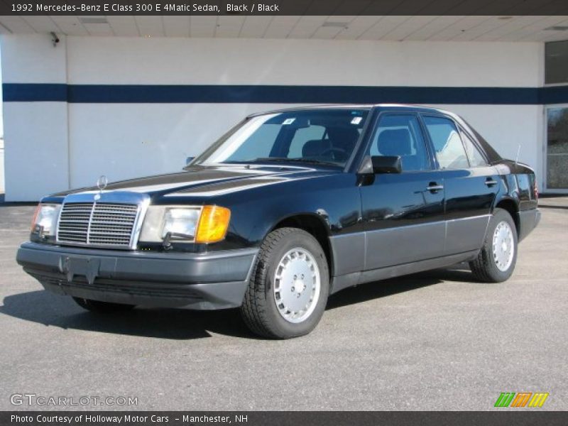 Black / Black 1992 Mercedes-Benz E Class 300 E 4Matic Sedan