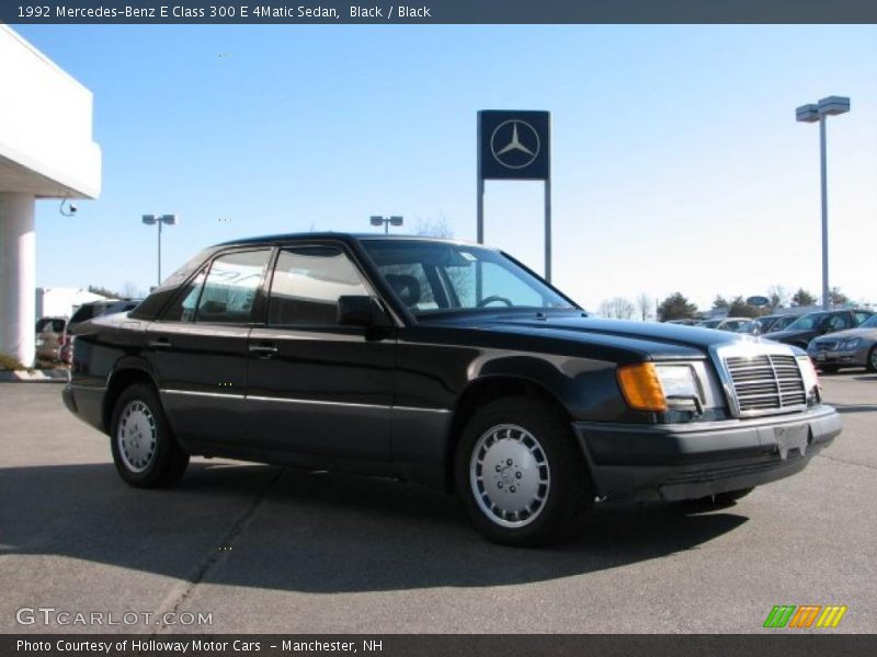 Black / Black 1992 Mercedes-Benz E Class 300 E 4Matic Sedan