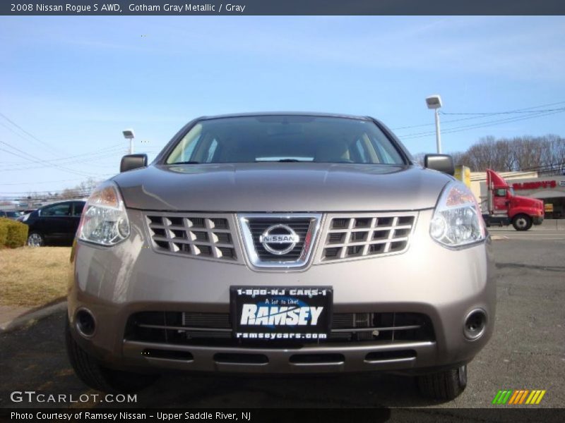 Gotham Gray Metallic / Gray 2008 Nissan Rogue S AWD