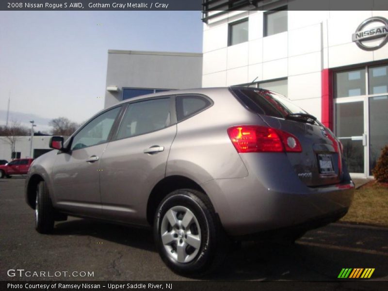 Gotham Gray Metallic / Gray 2008 Nissan Rogue S AWD