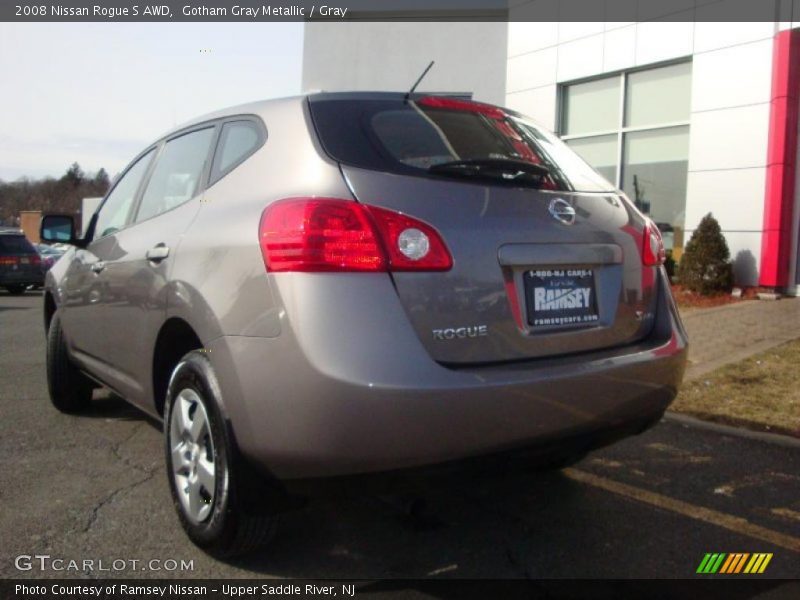 Gotham Gray Metallic / Gray 2008 Nissan Rogue S AWD