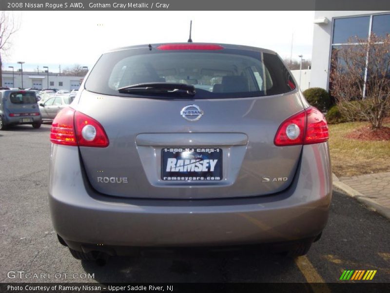 Gotham Gray Metallic / Gray 2008 Nissan Rogue S AWD