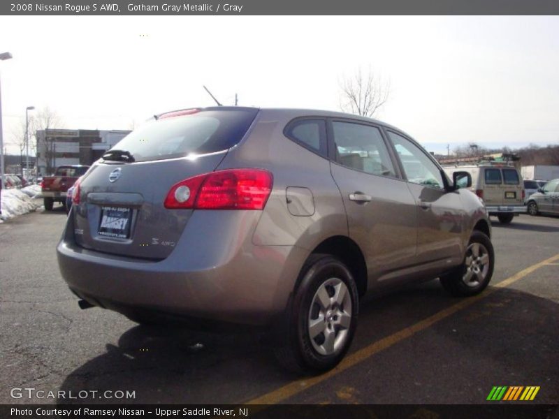 Gotham Gray Metallic / Gray 2008 Nissan Rogue S AWD