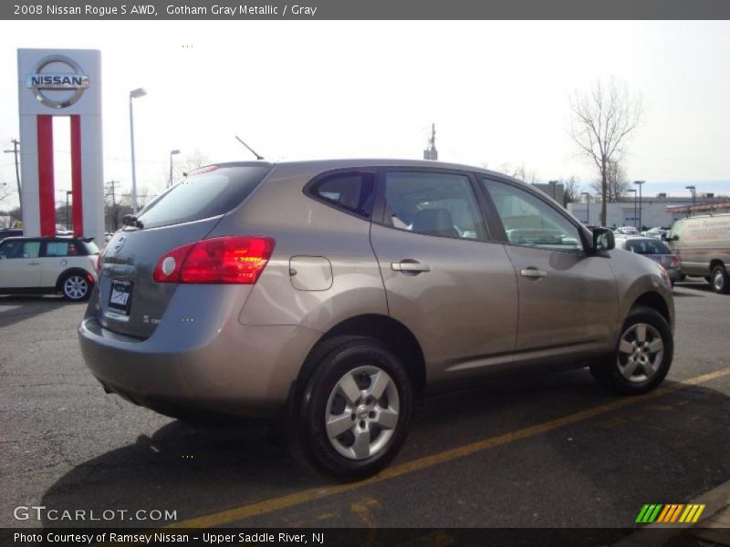 Gotham Gray Metallic / Gray 2008 Nissan Rogue S AWD