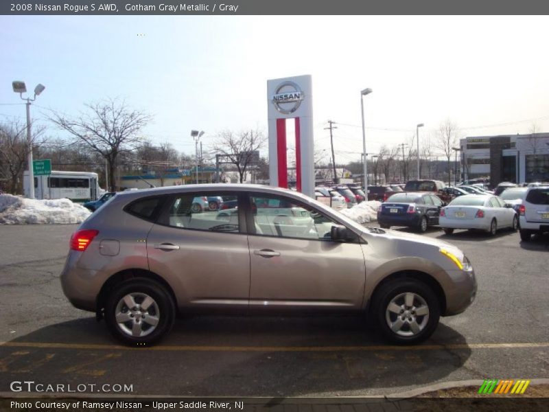 Gotham Gray Metallic / Gray 2008 Nissan Rogue S AWD
