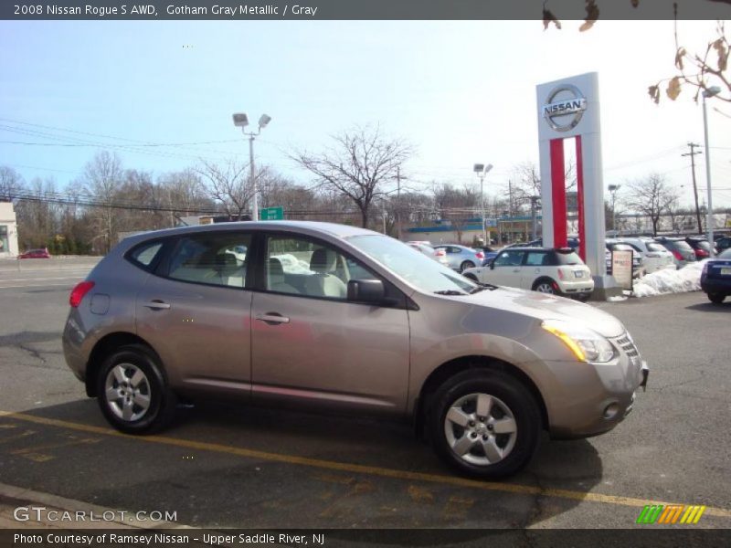 Gotham Gray Metallic / Gray 2008 Nissan Rogue S AWD