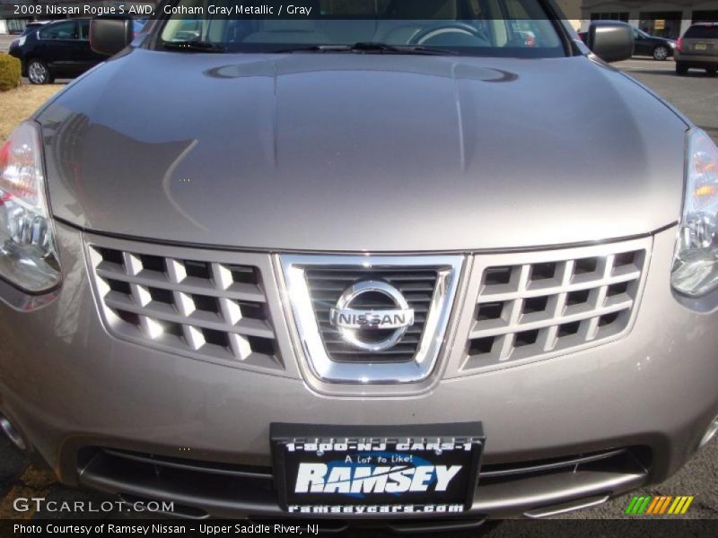 Gotham Gray Metallic / Gray 2008 Nissan Rogue S AWD