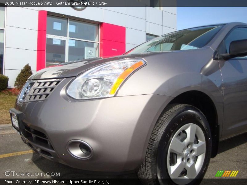 Gotham Gray Metallic / Gray 2008 Nissan Rogue S AWD