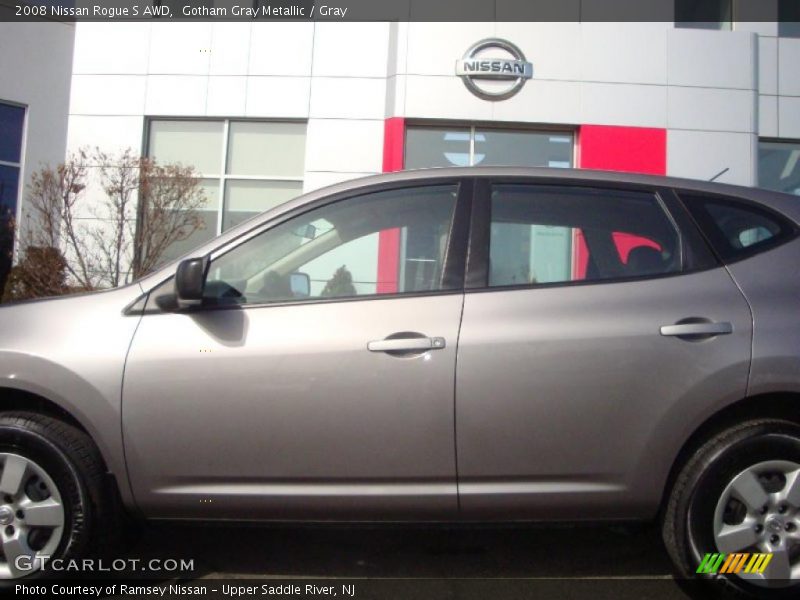 Gotham Gray Metallic / Gray 2008 Nissan Rogue S AWD