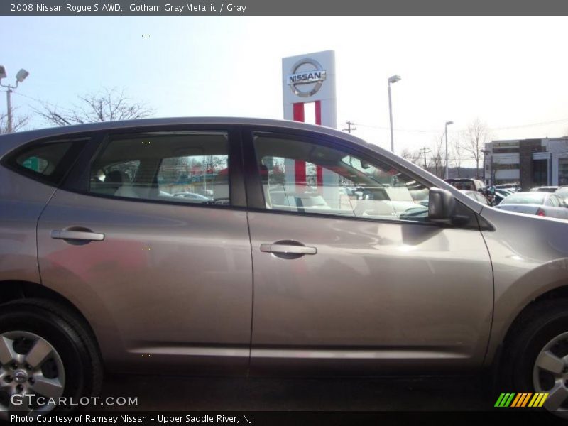 Gotham Gray Metallic / Gray 2008 Nissan Rogue S AWD