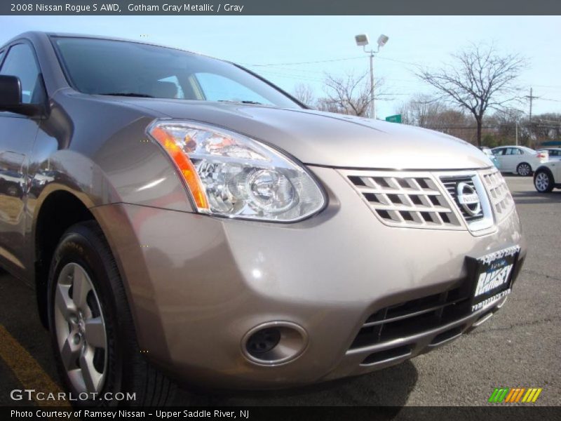 Gotham Gray Metallic / Gray 2008 Nissan Rogue S AWD