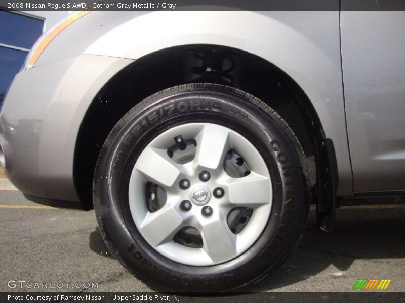 Gotham Gray Metallic / Gray 2008 Nissan Rogue S AWD