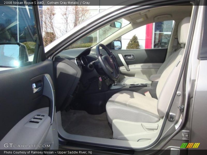 Gotham Gray Metallic / Gray 2008 Nissan Rogue S AWD