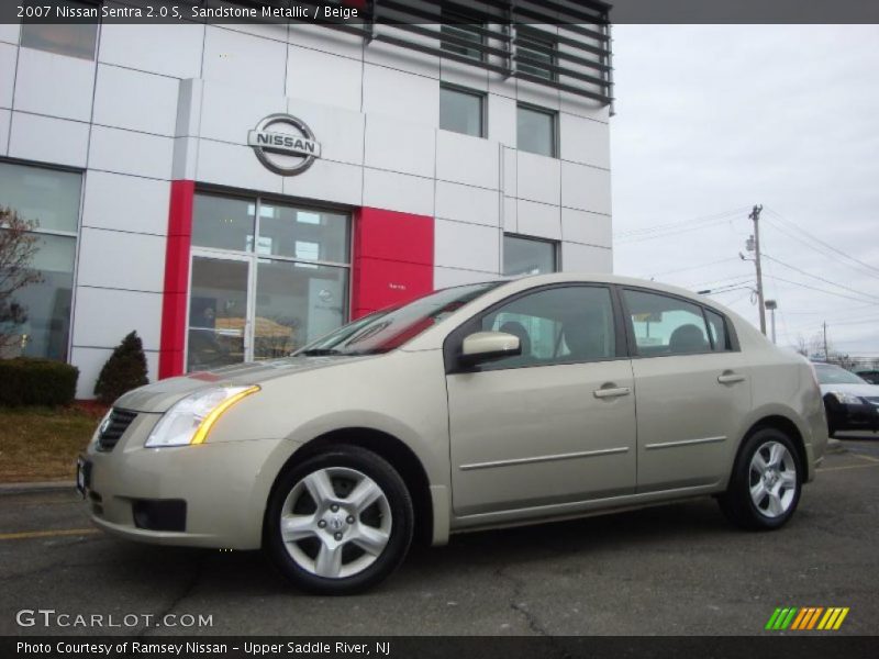 Sandstone Metallic / Beige 2007 Nissan Sentra 2.0 S