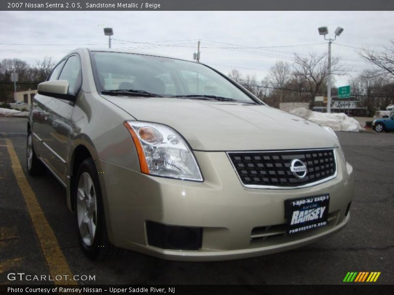 Sandstone Metallic / Beige 2007 Nissan Sentra 2.0 S