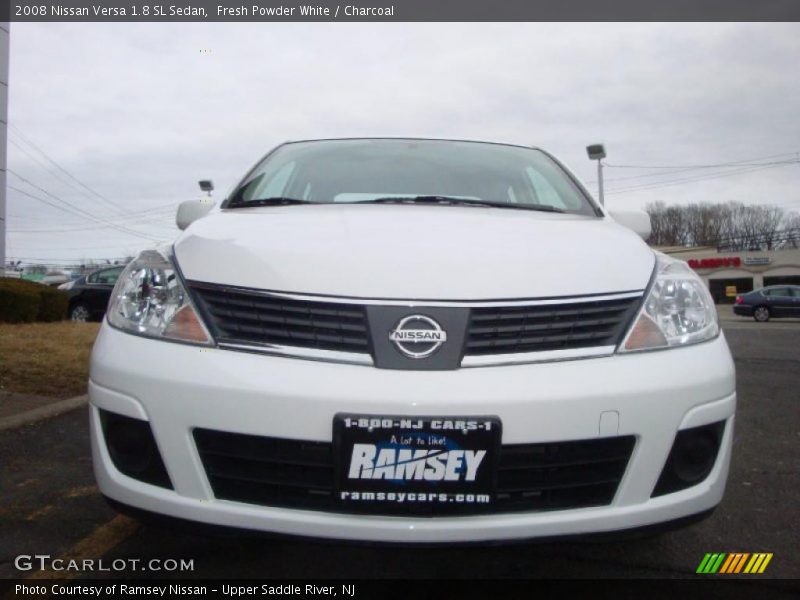 Fresh Powder White / Charcoal 2008 Nissan Versa 1.8 SL Sedan