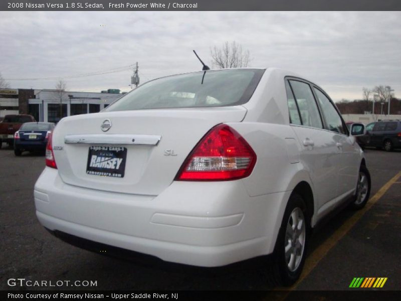 Fresh Powder White / Charcoal 2008 Nissan Versa 1.8 SL Sedan