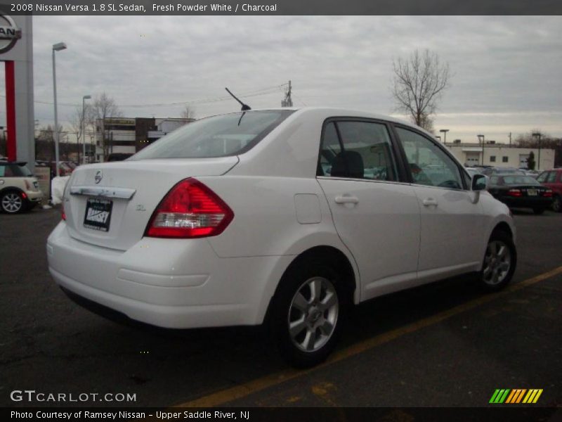 Fresh Powder White / Charcoal 2008 Nissan Versa 1.8 SL Sedan