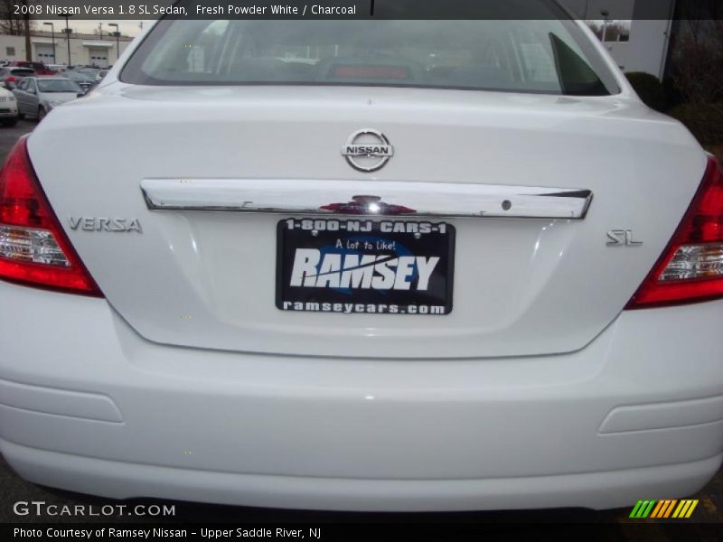 Fresh Powder White / Charcoal 2008 Nissan Versa 1.8 SL Sedan