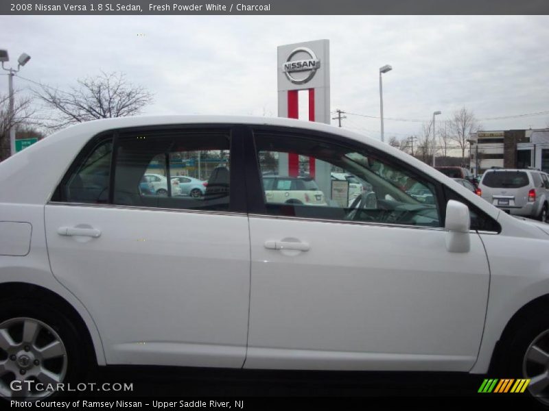 Fresh Powder White / Charcoal 2008 Nissan Versa 1.8 SL Sedan
