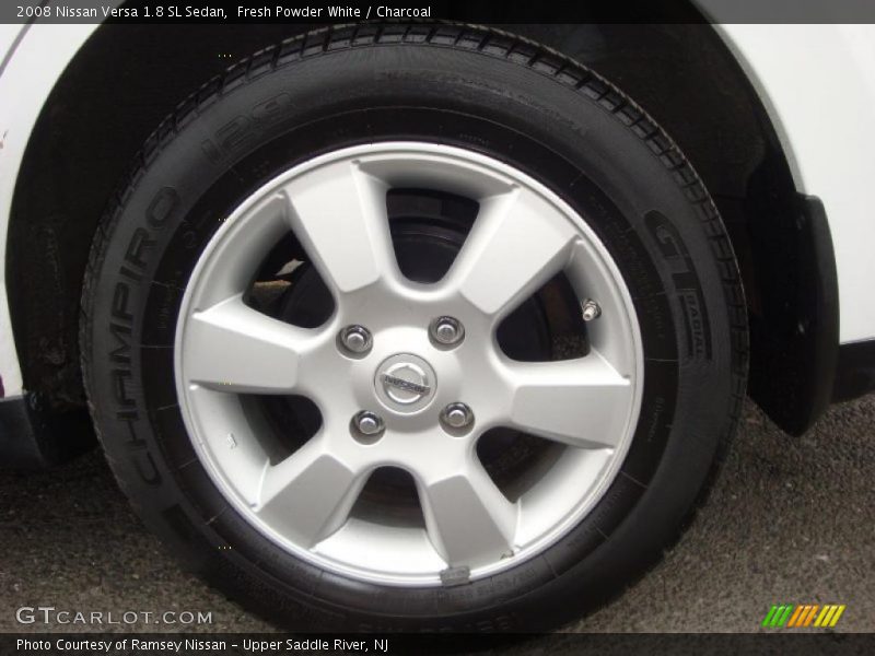Fresh Powder White / Charcoal 2008 Nissan Versa 1.8 SL Sedan