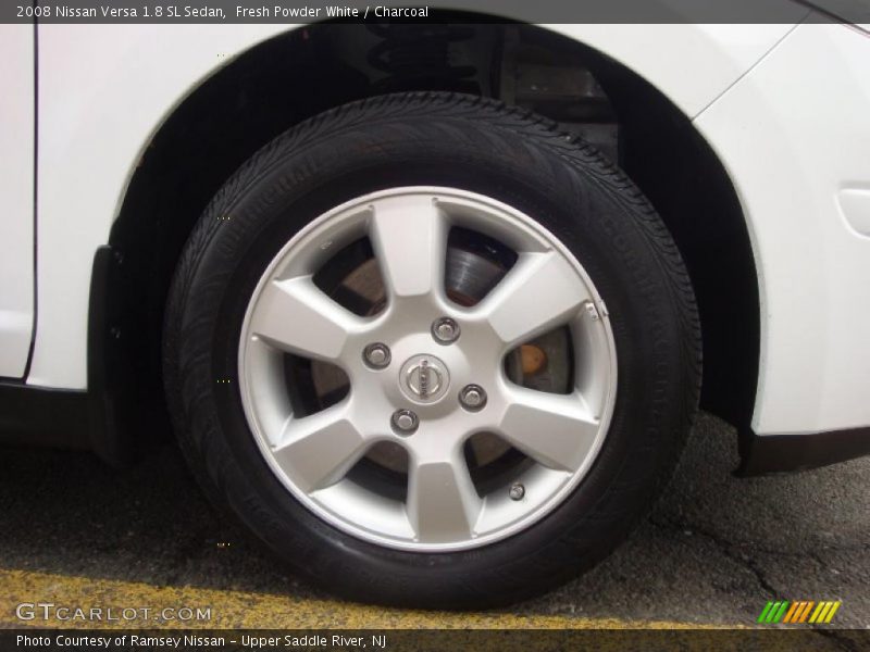 Fresh Powder White / Charcoal 2008 Nissan Versa 1.8 SL Sedan
