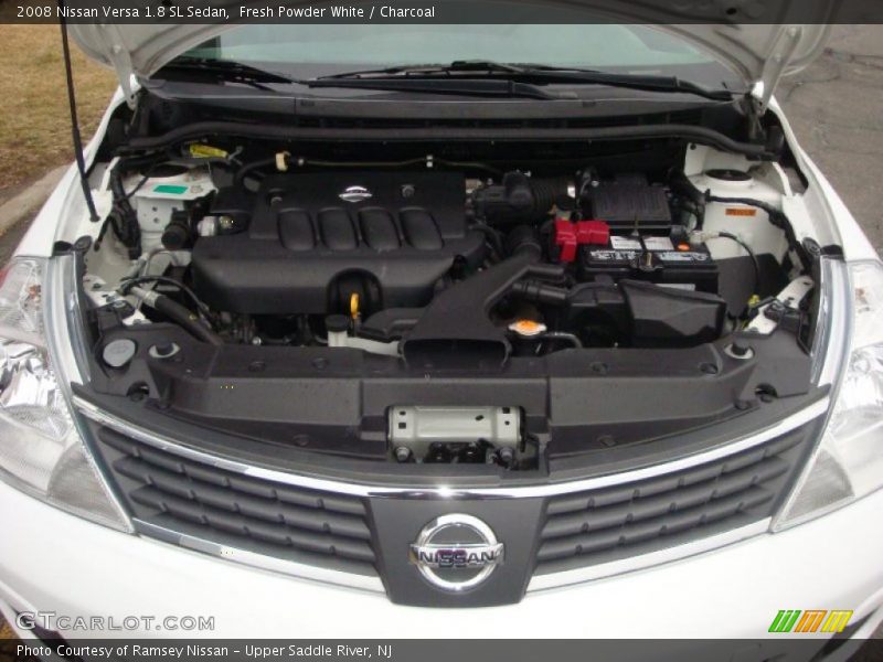 Fresh Powder White / Charcoal 2008 Nissan Versa 1.8 SL Sedan