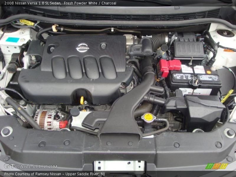 Fresh Powder White / Charcoal 2008 Nissan Versa 1.8 SL Sedan