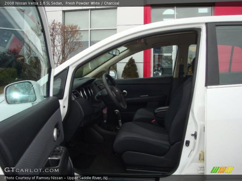 Fresh Powder White / Charcoal 2008 Nissan Versa 1.8 SL Sedan