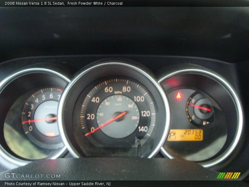 Fresh Powder White / Charcoal 2008 Nissan Versa 1.8 SL Sedan
