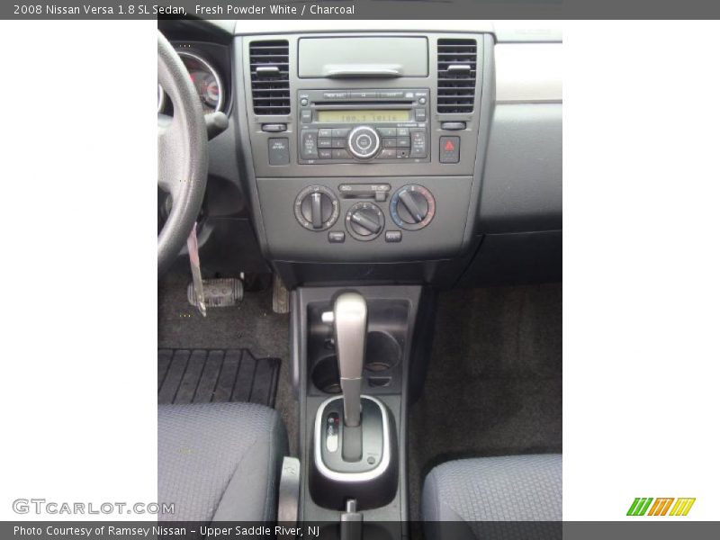 Fresh Powder White / Charcoal 2008 Nissan Versa 1.8 SL Sedan