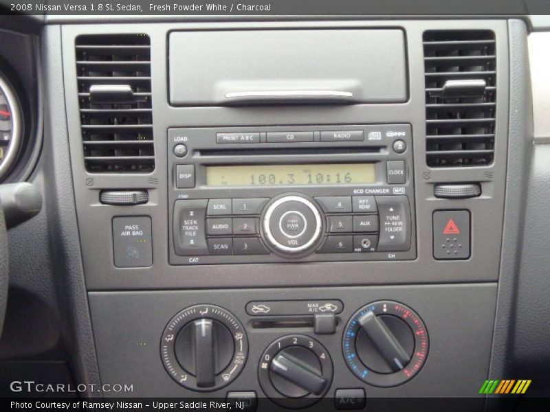 Fresh Powder White / Charcoal 2008 Nissan Versa 1.8 SL Sedan