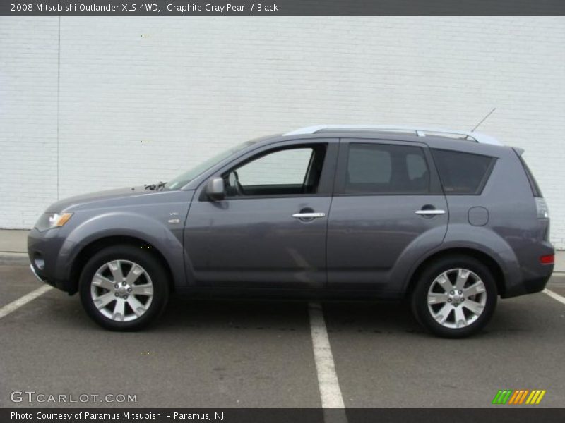 Graphite Gray Pearl / Black 2008 Mitsubishi Outlander XLS 4WD