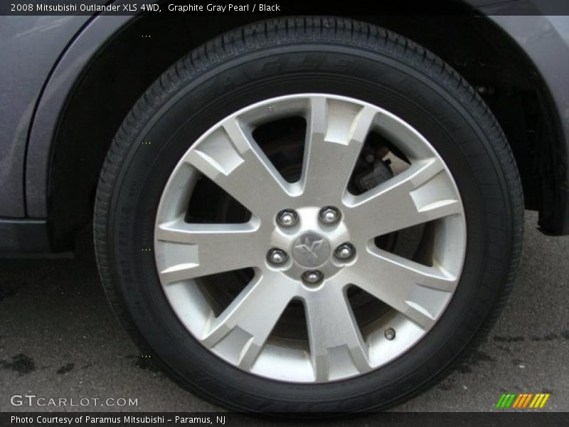 Graphite Gray Pearl / Black 2008 Mitsubishi Outlander XLS 4WD