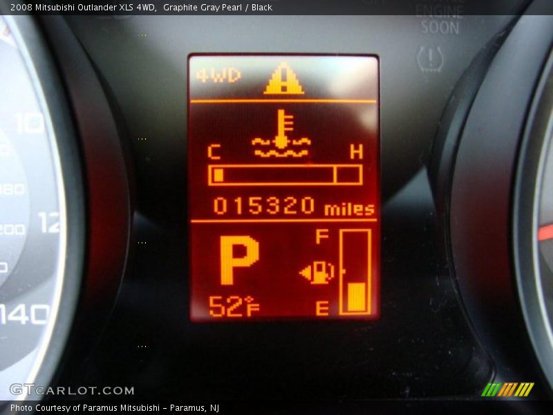 Graphite Gray Pearl / Black 2008 Mitsubishi Outlander XLS 4WD