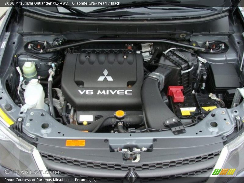 Graphite Gray Pearl / Black 2008 Mitsubishi Outlander XLS 4WD