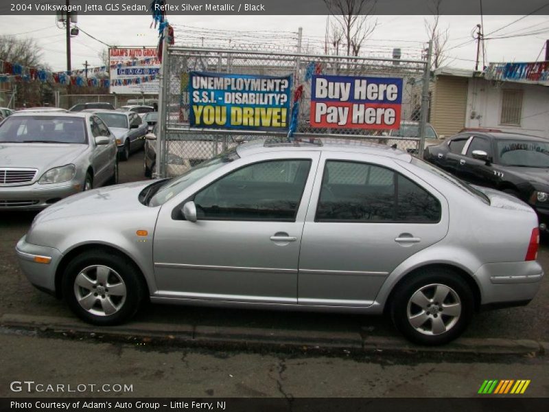 Reflex Silver Metallic / Black 2004 Volkswagen Jetta GLS Sedan
