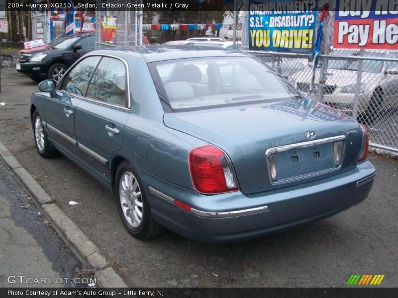 Celadon Green Metallic / Gray 2004 Hyundai XG350 L Sedan