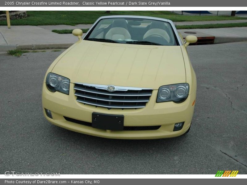 Classic Yellow Pearlcoat / Dark Slate Grey/Vanilla 2005 Chrysler Crossfire Limited Roadster