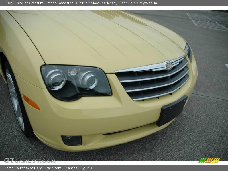 Classic Yellow Pearlcoat / Dark Slate Grey/Vanilla 2005 Chrysler Crossfire Limited Roadster