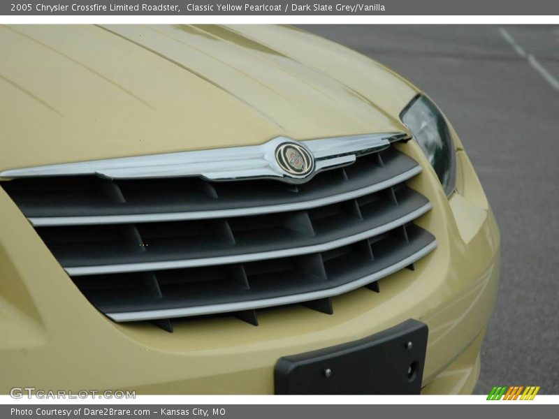 Classic Yellow Pearlcoat / Dark Slate Grey/Vanilla 2005 Chrysler Crossfire Limited Roadster