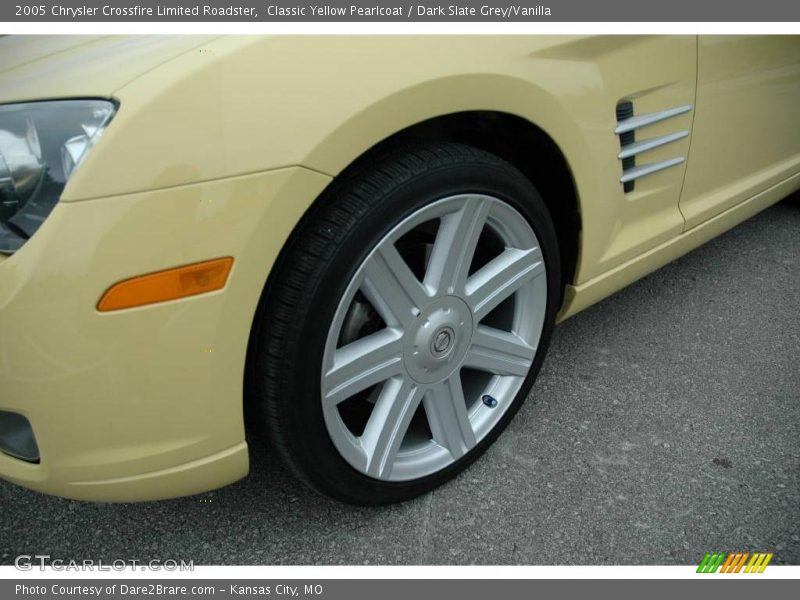 Classic Yellow Pearlcoat / Dark Slate Grey/Vanilla 2005 Chrysler Crossfire Limited Roadster