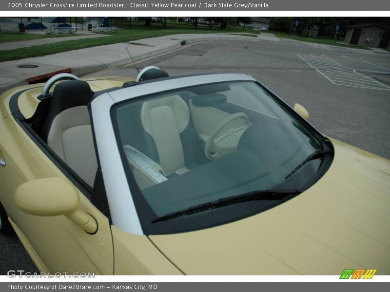 Classic Yellow Pearlcoat / Dark Slate Grey/Vanilla 2005 Chrysler Crossfire Limited Roadster