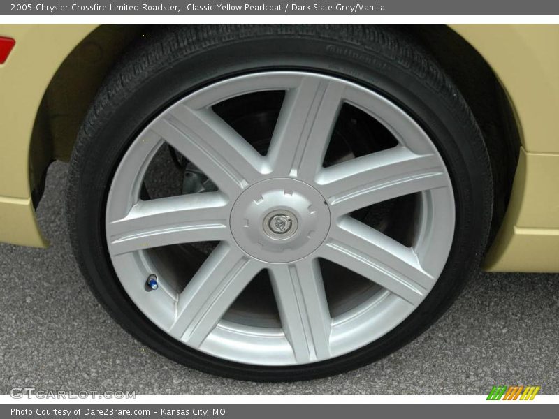 Classic Yellow Pearlcoat / Dark Slate Grey/Vanilla 2005 Chrysler Crossfire Limited Roadster