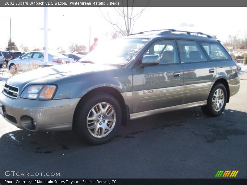 Wintergreen Metallic / Beige 2002 Subaru Outback VDC Wagon