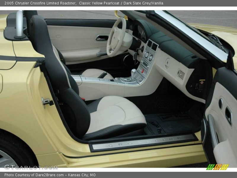 Classic Yellow Pearlcoat / Dark Slate Grey/Vanilla 2005 Chrysler Crossfire Limited Roadster