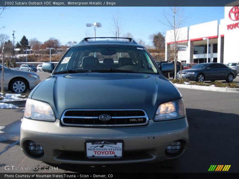 Wintergreen Metallic / Beige 2002 Subaru Outback VDC Wagon