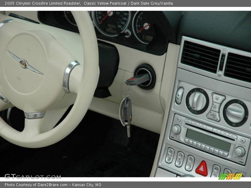 Classic Yellow Pearlcoat / Dark Slate Grey/Vanilla 2005 Chrysler Crossfire Limited Roadster